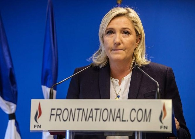 Bà Marine Le Pen, lãnh đạo Đảng Mặt trận Quốc gia (FN) Pháp. Ảnh: The New York Times