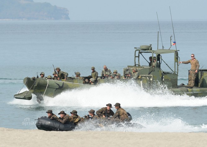 Quân đội Philippines và Mỹ sẽ chấm dứt tiến hành tập trận đổ bộ liên hợp (ảnh tư liệu)