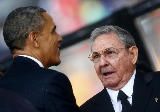 Tổng thống Mỹ Barack Obama thực hiện bình thường hóa quan hệ với Cuba. Ảnh: Reuters