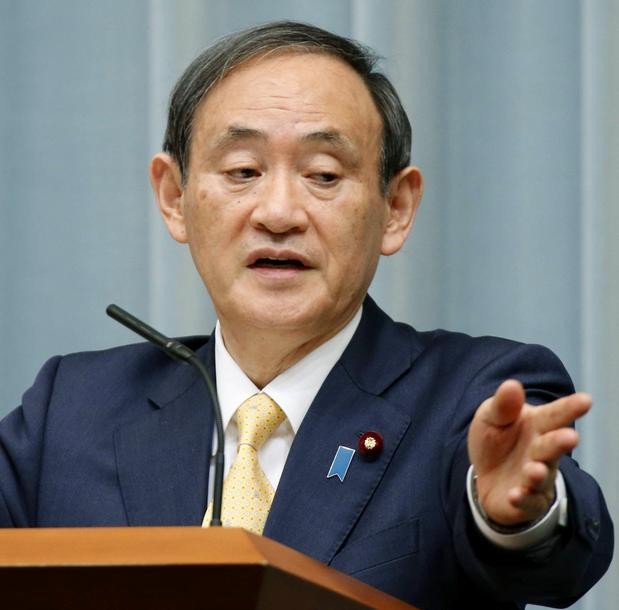 Chánh văn phòng nội các Nhật Bản Yosshihide Suga. Ảnh: The Japan Times