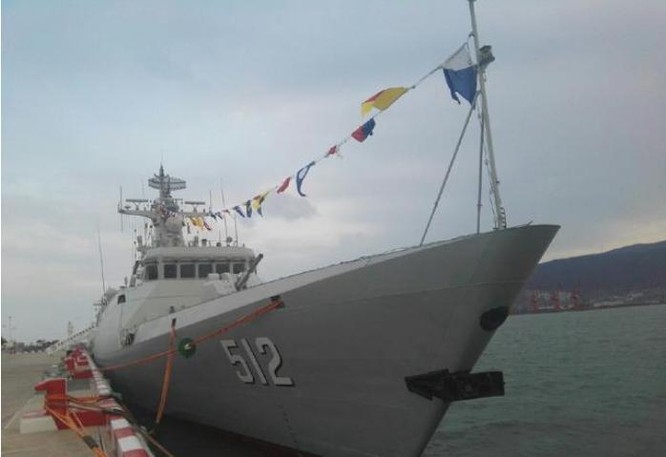 Ngày 12/12/2016, tàu hộ vệ hạng nhẹ Hà Trạch Type 056 biên chế cho Hạm đội Đông Hải, Hải quân Trung Quốc. Ảnh: QQ