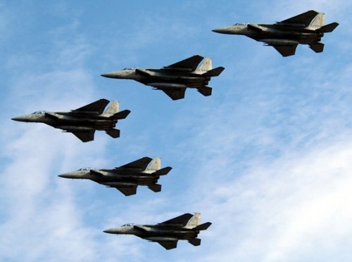 Cụm máy bay chiến đấu F-15J Nhật Bản (ảnh tư liệu)