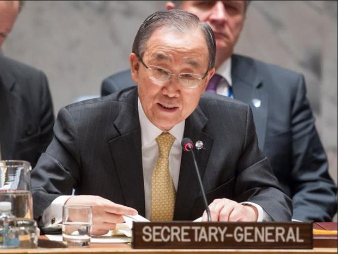 Tổng thư ký Liên hợp quốc Ban Ki-moon. Ảnh: The Independent