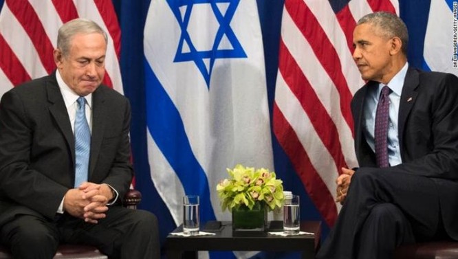 Quan hệ không mấy suôn sẻ giữa Mỹ và Israel dưới thời Tổng thống Barack Obama. Trong hình là Thủ tướng Israel Benjamin Netanyahu và Tổng thống Mỹ Barack Obama. Ảnh: Pinterest