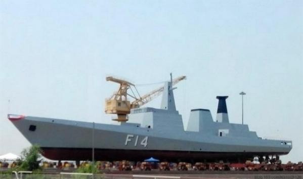Tàu hộ vệ F14 do Myanmar tự chế tạo (ảnh tư liệu)