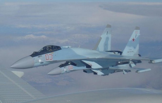 Máy bay chiến đấu Su-35S Nga tham chiến ở Syria. Ảnh: Cankao