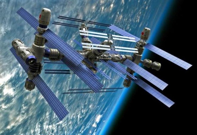 Trạm không gian tương lai Trung Quốc. Ảnh: QQ