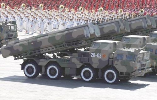 Tên lửa hành trình của quân đội Trung Quốc (ảnh tư liệu)