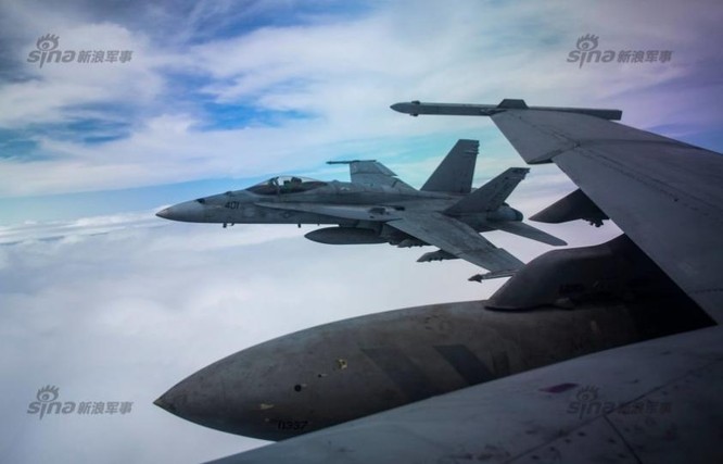 Máy bay chiến đấu Super Hornet trang bị cho tàu sân bay Mỹ. Ảnh: Sina