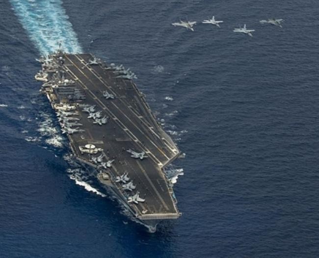 Cụm tấn công tàu sân bay USS Carl Vinson, Hải quân Mỹ. Ảnh: US Navy