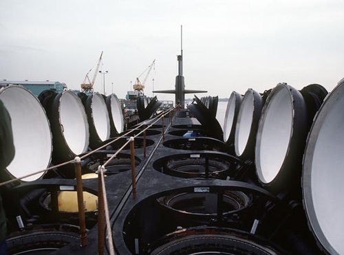 Khoang tên lửa của tàu ngầm hạt nhân lớp Ohio Hải quân Mỹ (ảnh tư liệu)