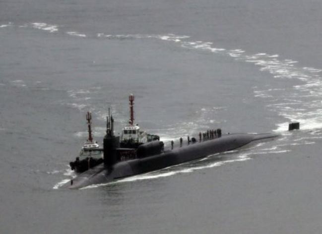 Tàu ngầm hạt nhân USS Michigan, Hải quân Mỹ. Ảnh: Reuters