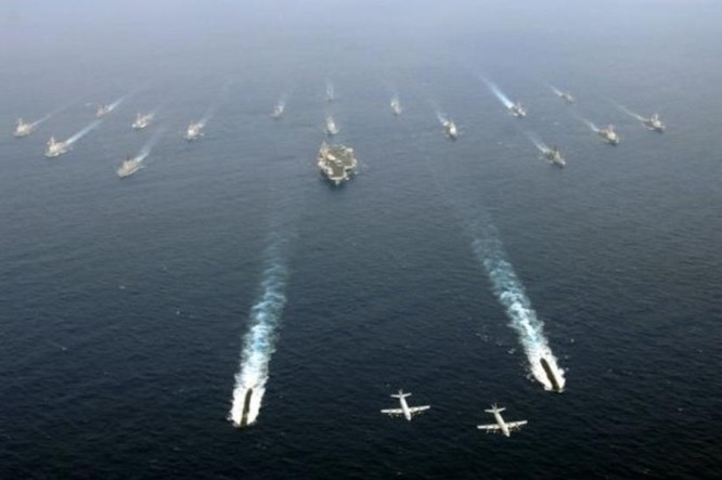 Cụm tấn công tàu sân bay Hải quân Mỹ (ảnh tư liệu)