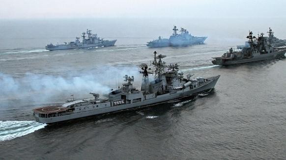 Hải quân Nga tiến hành tập trận.