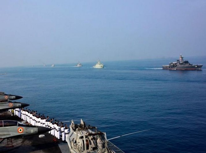 Hạm đội Hải quân Ấn Độ. Ảnh: Cankao