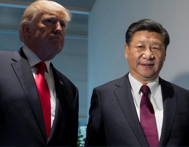 Tổng thống Mỹ Donald Trump và Chủ tịch Trung Quốc Tập Cận Bình. Ảnh: Dwnews