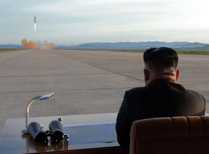 Triều Tiên thử tên lửa. Ảnh: DWnews.