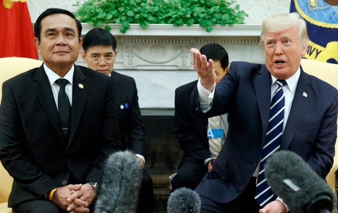 Thủ tướng Thái Lan Prayuth Chan-ocha thăm Mỹ. Ảnh: Khaosod English.