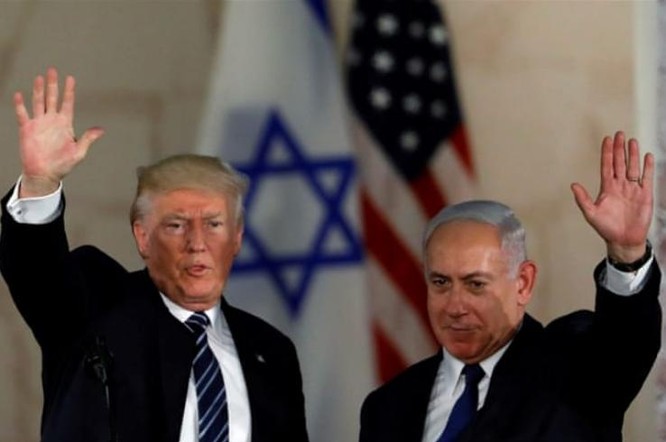 Tổng thống Mỹ Donald Trump và Thủ tướng Israle Benjamin Netanyahu. Ảnh: Al Jazeera.