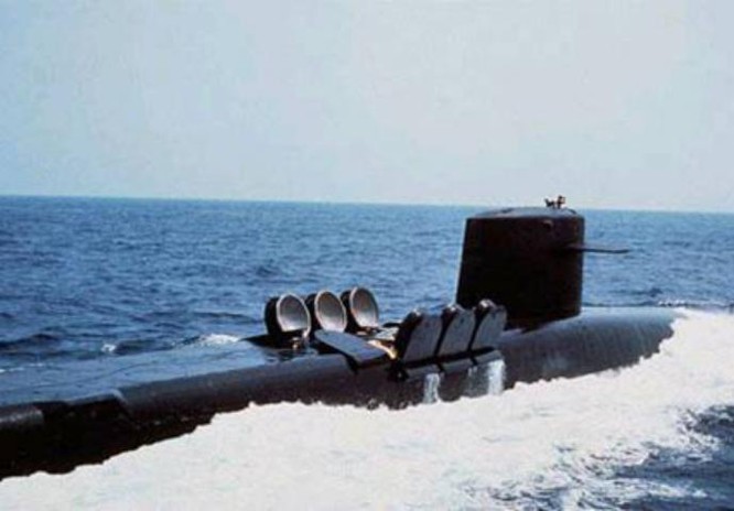Tàu ngầm hạt nhân chiến lược lớp Ohio của hải quân Mỹ. Ảnh: Xinhuanet.