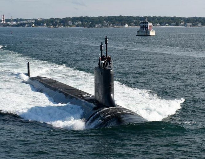 Tàu ngầm hạt nhân tấn công lớp Virginia hải quân Mỹ. Ảnh: Naval Today.