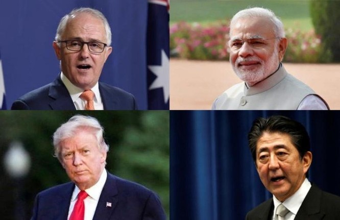 Ấn Độ đang coi trọng hợp tác với các nước như Mỹ, Nhật Bản, Australia để đối phó Trung Quốc. Ảnh: India Today.