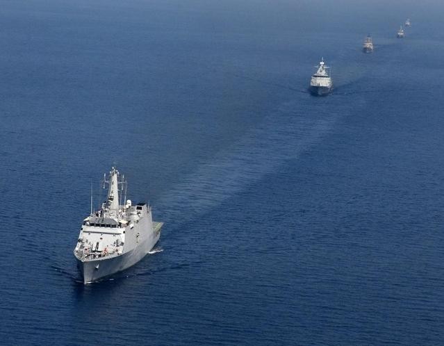 Cuộc tập trận Milan-2014 do hải quân Ấn Độ tổ chức. Ảnh: CCTV.