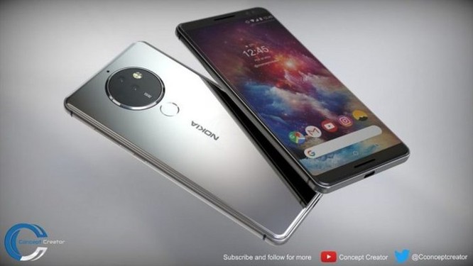 Ngắm ý tưởng Nokia 10 với thiết kế mặt lưng kính, màn hình 18:9 và 4 camera - Ảnh 5