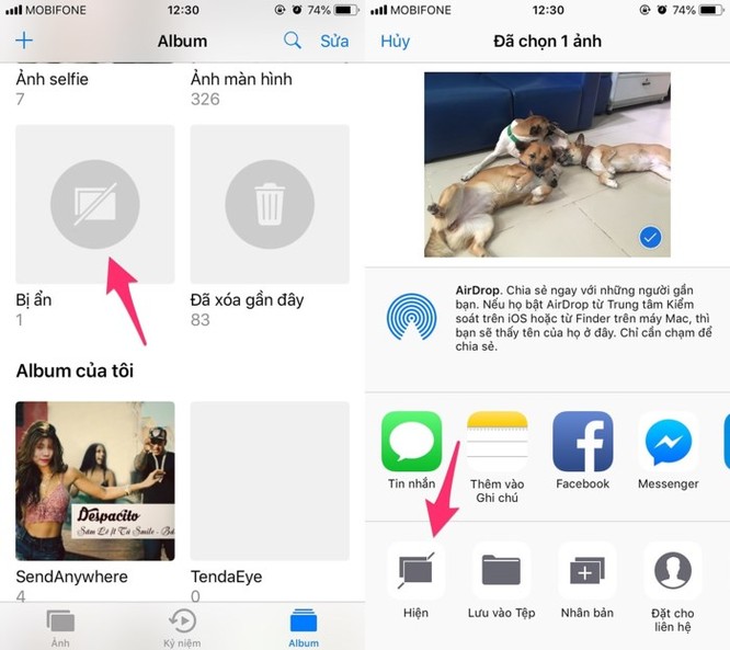 2 cách ẩn hình ảnh và video riêng tư trên iPhone - Ảnh 3