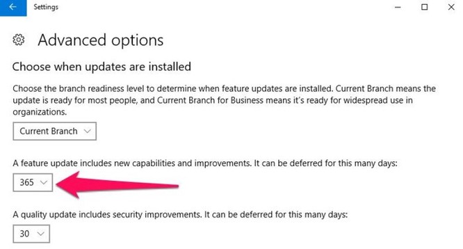 Cách hoãn việc cập nhật Windows 10 Spring Creators Update trong thời gian lên đến 365 ngày - Ảnh 3