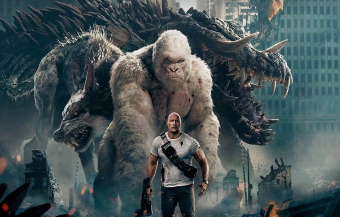 Đánh giá phim Rampage: Xem bò mộng The Rock chinh phục 'King Kong biến đổi gen' ảnh 1