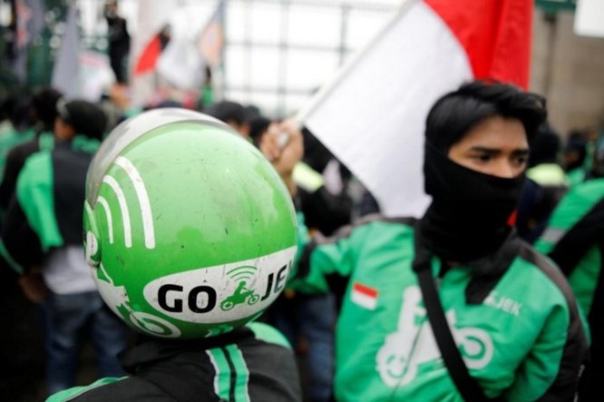 Hàng ngàn xe ôm công nghệ Indonesia biểu tình đòi mức giá chở khách xứng đáng hơn ảnh 2