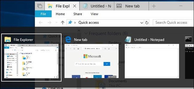 Windows 10 đã thay đổi cách thay đổi hoạt động của tổ hợp phím Alt+Tab ảnh 1