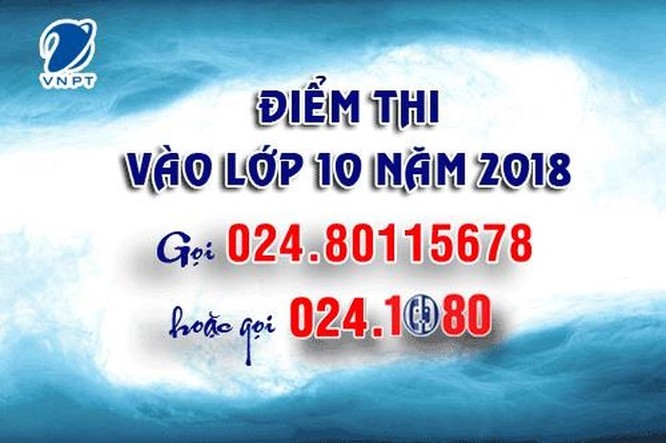 Tổng đài 1080 Hà Nội cung cấp dịch vụ tra cứu điểm thi vào lớp 10 năm 2018 ảnh 1