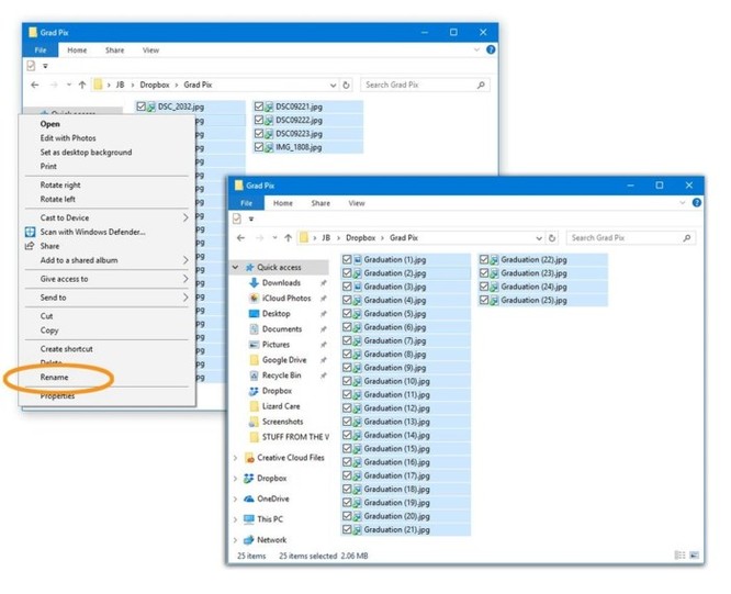 Cách đổi tên hàng loạt file một lúc trong Windows và Mac ảnh 1