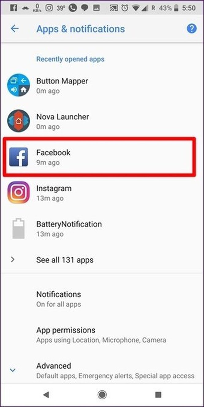 Sửa lỗi Facebook không hiển thị thông báo trên Android ảnh 2