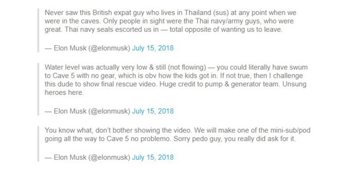 Elon Musk công kích thợ lặn người Anh 'dám' nói tàu ngầm giải cứu 'chỉ là chiêu trò đánh bóng tên tuổi' ảnh 1