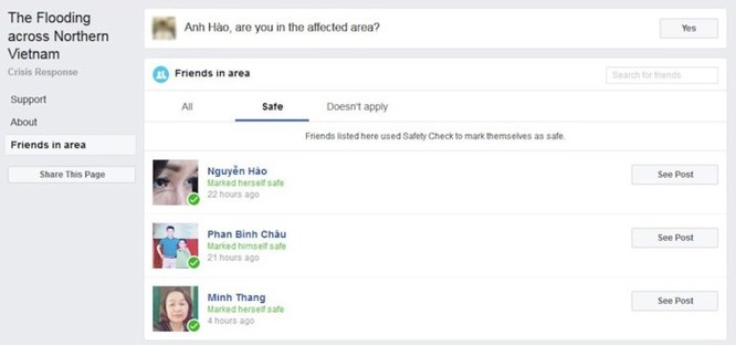 Địa chỉ Facebook kiểm tra an toàn trong vụ vỡ đập ở Lào khiến hàng trăm người mất tích ảnh 4