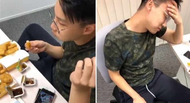 Thanh niên Hồng Kông livestream màn ăn 90 miếng gà McNuggets trong 90 phút và cái kết đắng ảnh 1