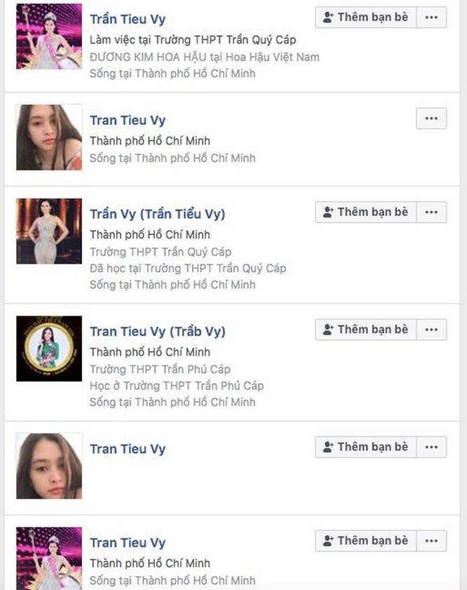 Hoa hậu Trần Tiểu Vy bị giả mạo tài khoản Facebook ảnh 1