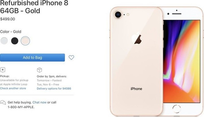 Apple bắt đầu bán iPhone 8 và 8 Plus tân trang, giá từ 499 USD ảnh 1