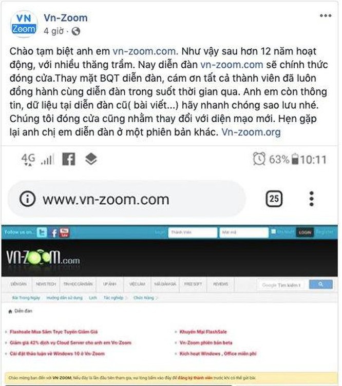 VN-Zoom.com, diễn đàn lâu đời về máy tính, sẽ 'đóng cửa' ảnh 1
