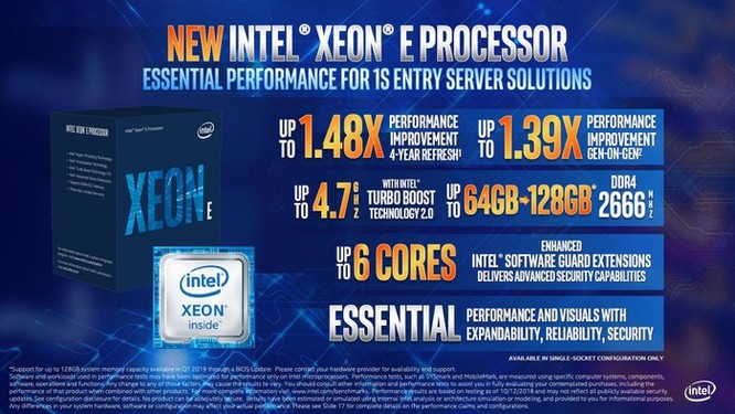 Intel nâng cấp dải sản phẩm Xeon với Cascade Lake và E-2100 mới ảnh 2