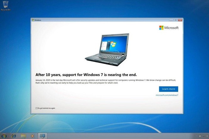 Sau 10 năm, Microsoft sắp ngừng hỗ trợ Windows 7 ảnh 1