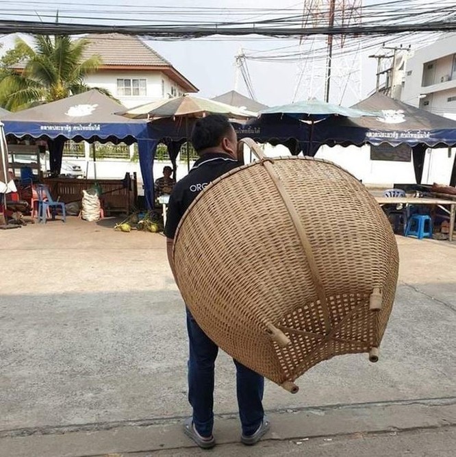 Mang vali, chậu, xe kéo đi mua hàng vì túi nylon bị cấm ở Thái Lan ảnh 8