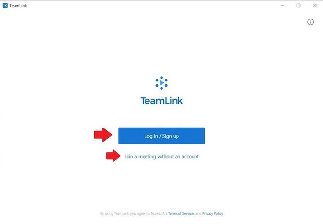Hướng dẫn sử dụng TeamLink họp trực tuyến ảnh 2