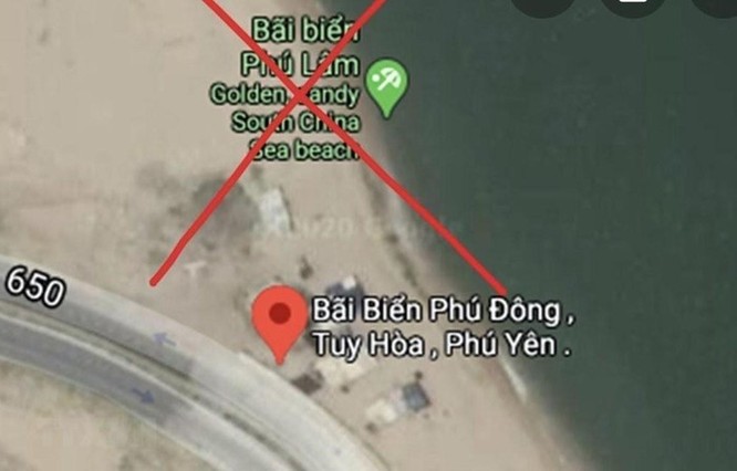 Google Maps đã gỡ bỏ thông tin sai sự thật về bãi biển Phú Lâm ảnh 1