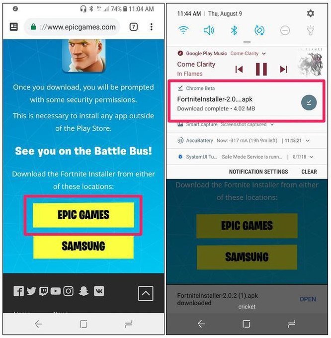 Cách tải game Fortnite về Android không qua Google Play Store ảnh 1