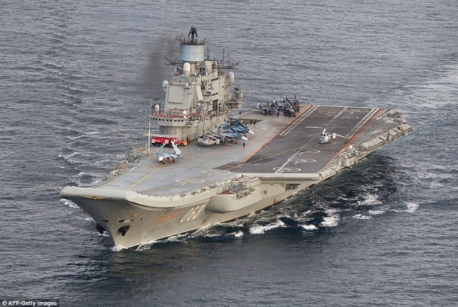 Cụm tác chiến tàu sân bay Nga đang trên đường tới Syria