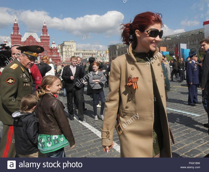 Nữ điệp viên Nga Anna Chapman trên Quảng trường Đỏ